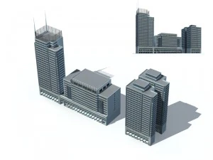 city - high-rise office 327 3D Model