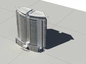 city - high-rise office 328 3Dモデル