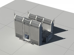 city - high-rise office 329 3D 모델