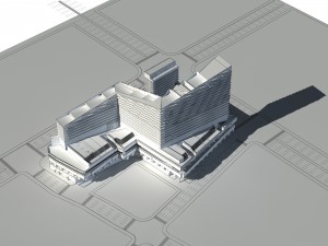 city - high-rise office 330 3D Модель