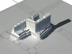 city - high-rise office 330 3D Model