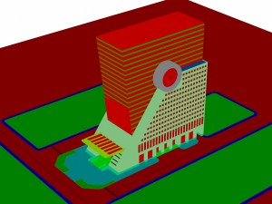city - high-rise office 331 3D मॉडल