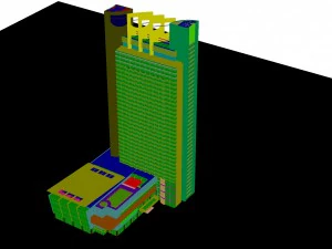 city - high-rise office 332 3D Model
