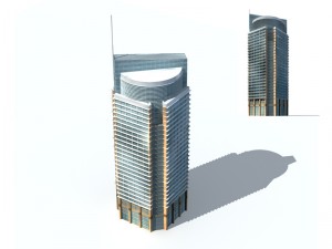 city - high-rise office 333 Modelo 3D