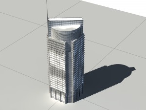 city - high-rise office 333 Modello 3D