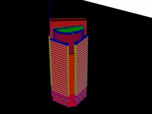 city - high-rise office 333 3D Model