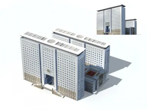 ciudad - oficina de gran altura 334 Modelo 3D