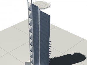city - high-rise office 336 3D-Modell