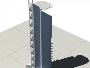 city - high-rise office 336 3D Model
