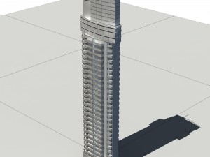 city - high-rise office 340 3D Модель