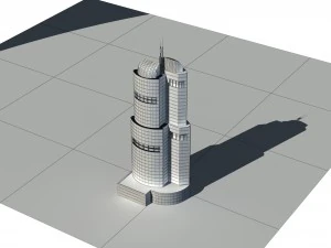 city - high-rise office 342 3D Model
