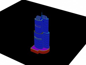 city - high-rise office 342 Modèle 3D