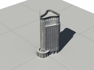 city - high-rise office 344 3D Modell