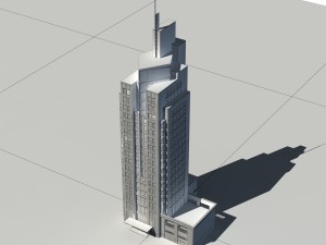 city - high-rise office 345 3D Модель