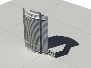 city - high-rise office 347 3D-Modell