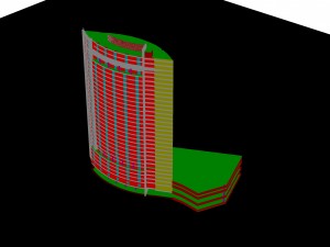 city - high-rise office 347 3D-Modell