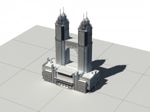 city - high-rise office 348 3Dモデル
