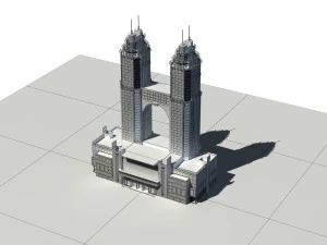 city - high-rise office 348 3D Model