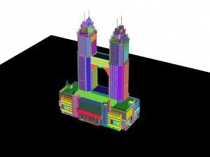 city - high-rise office 348 3D Model