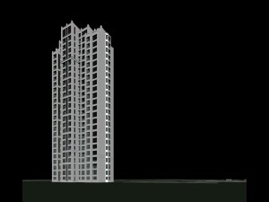 urban planning - office building 001 3D Model