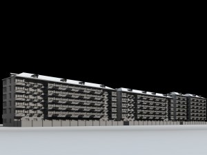city planning - office building 005 Modello 3D