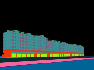 city planning - office building 005 Modello 3D