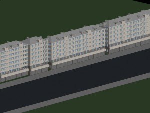 city planning - office building 005 Modello 3D