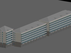 city planning - office building 005 Modello 3D