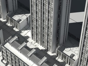 urban planning - office building 006 Model 3D