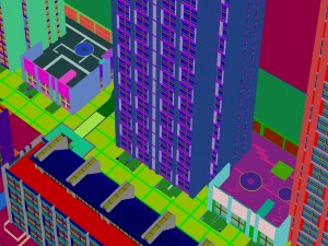 urban planning - office building 006 Model 3D