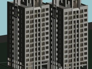 urbanistica - edificio per uffici 007 Modello 3D
