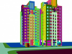 city planning - office building 007 3D Model
