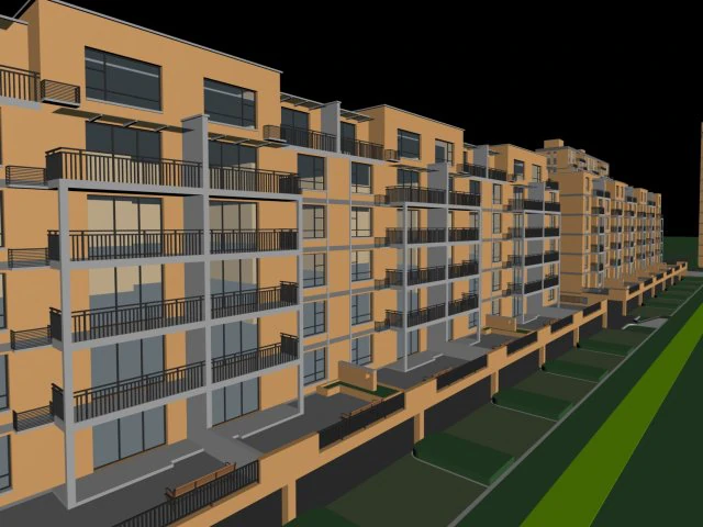 urban planning - office building 008 3D Model .c4d .max .obj .3ds .fbx .stl .blend 