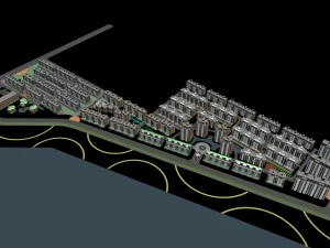 urban planning - office building 008 3D Model