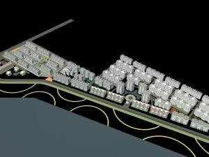 urban planning - office building 008 3D Model