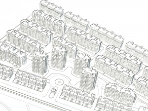 urban planning - office building 008 3D 모델
