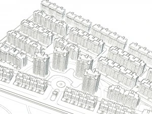 urban planning - office building 008 3D Model