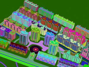 urban planning - office building 008 3D 모델