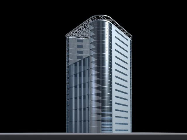 urban planning - commercial buildings 5 3D Model .c4d .max .obj .3ds .fbx .stl .blend 