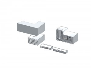 urban planning - commercial buildings 6 3Dモデル