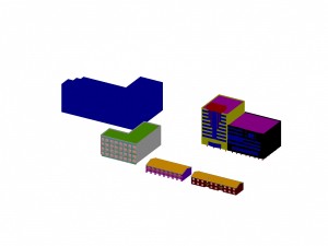 urban planning - commercial buildings 6 3Dモデル