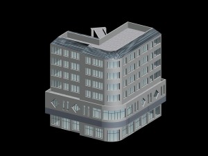 urban planning - commercial buildings 8 3D Model