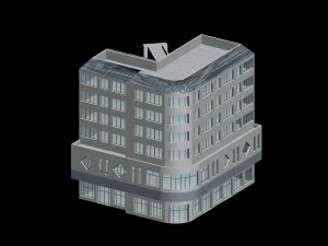 kentsel planlama - ticari binalar 8 3D Model