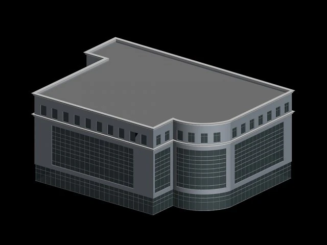 urban planning - commercial buildings 11 3D Model .c4d .max .obj .3ds .fbx .stl .blend 