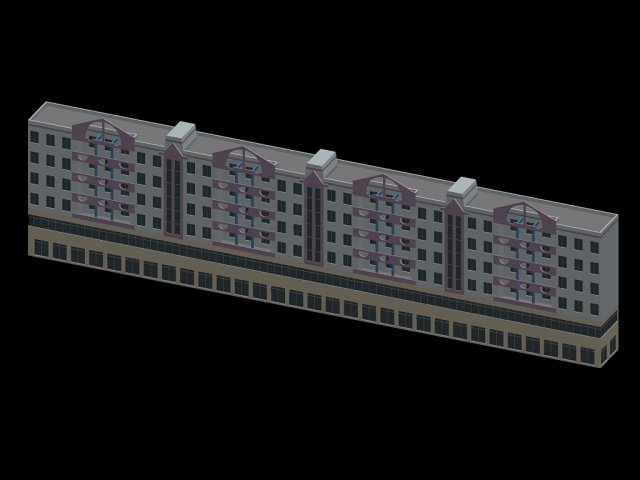 urban planning - commercial buildings 12 3D मॉडल .c4d .max .obj .3ds .fbx .stl .blend