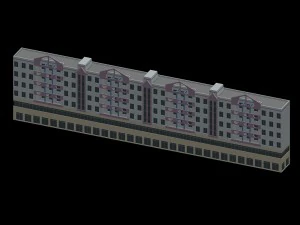 planificaci&oacute;n urbana - edificios comerciales 12 Modelo 3D