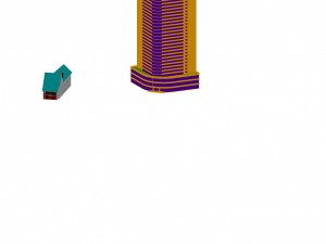 urban planning - commercial buildings 21 Modello 3D