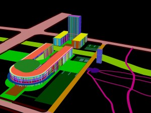 urban planning - commercial buildings 22 3D-Modell