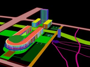 urban planning - commercial buildings 22 3D Model