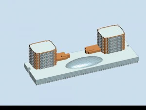 urban planning - commercial buildings 25 3D Model